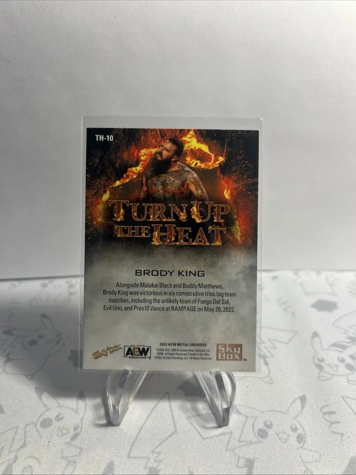 2022 Metal Universe AEW All Elite Wrestling - Turn Up the Heat Brody King  (RC) - Image 3 of 4