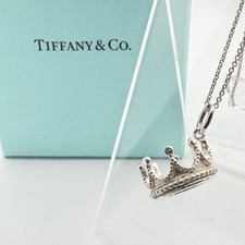 Tiffany  Co. Tiffany Crown Necklace in Silver AG925 for Men and Women, Unisex