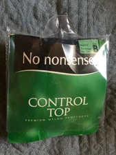 Pantyhose No Nonsense Control Top Nylons , Reinforced Toe  B, Color NAVY,  ITALY