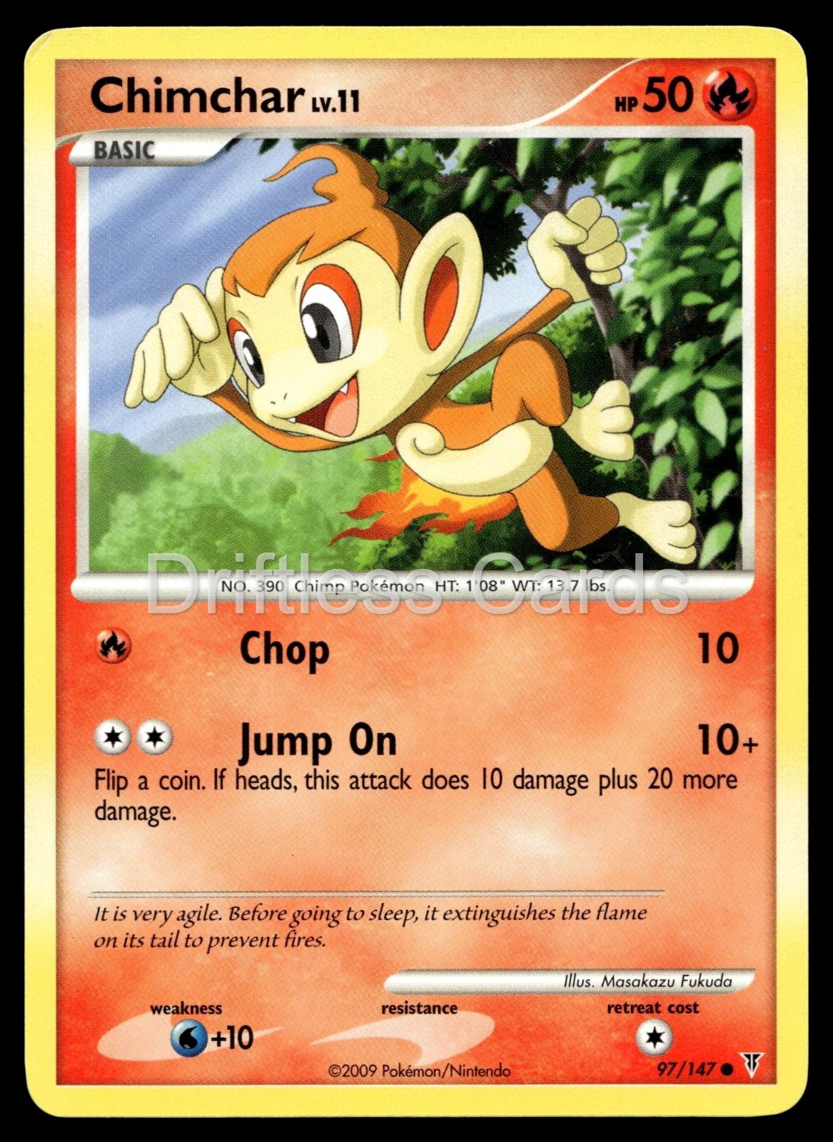 Chimchar 97/147 Common Supreme Victors Pokemon LP