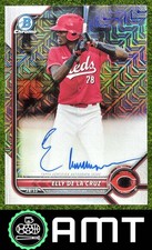 Elly De LA Cruz 2022 Bowman Mega Mojo Refractor Auto Cincinnati Reds #BMA-ED