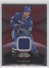 2015 Upper Deck Fleer Showcase Materials Red Glow 26/99 Henrik Sedin #42 HOF 2o7