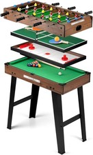PowerPlay 4 in 1 Multi Games Table Football Pool Table Tennis Hockey Family Set