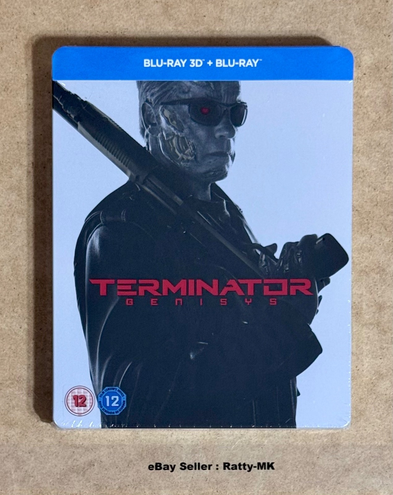 TERMINATOR GENISYS - UK EXCLUSIVE 3D + 2D BLU RAY STEELBOOK - NEW & SEALED