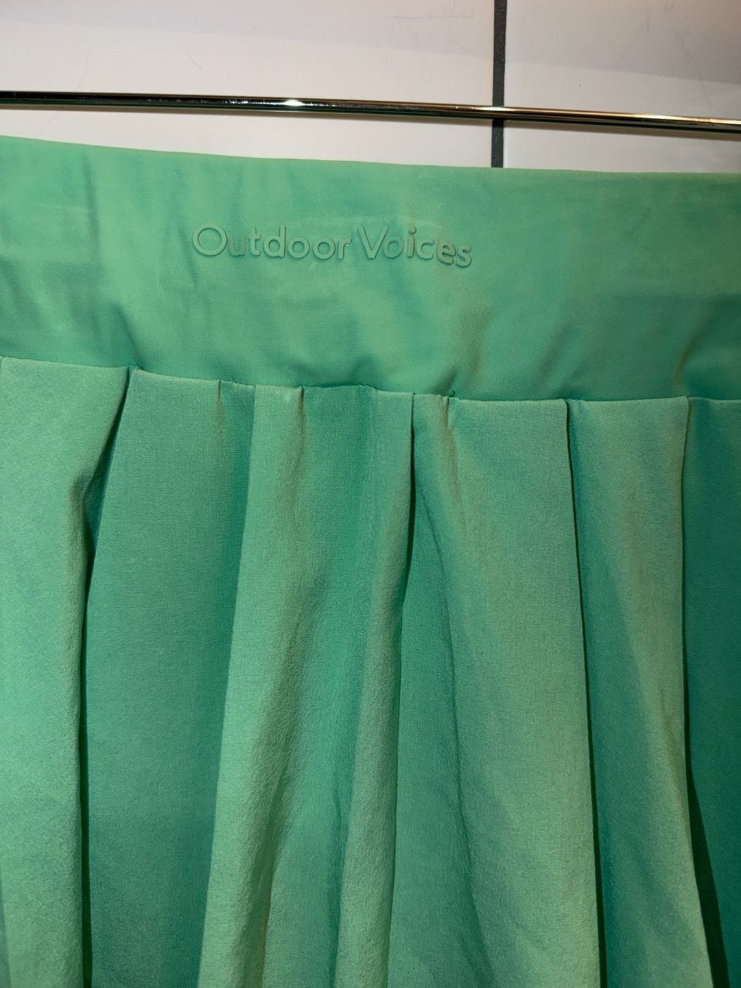 Outdoor Voices Mint Green Pleated Skort Size S Tennis Pickleball Golf Athletic, photo 5