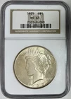 1925 Silver Peace Dollar, NGC MS-63