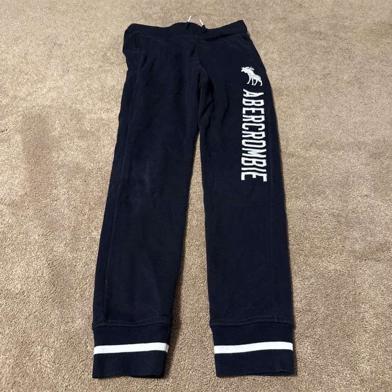 Vintage Abercrombie Kids Youth Blue Sweatpants Joggers 11/12 Pockets Cotton