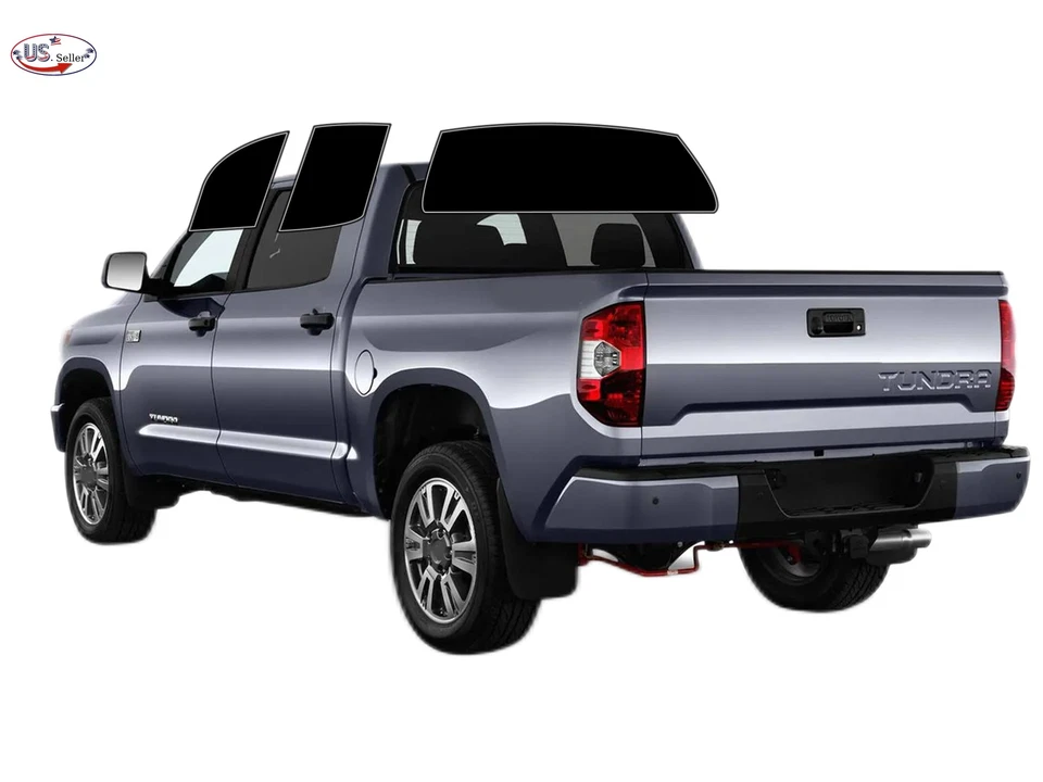 Kit de película de tinte de ventana de 2 capas precortada personalizada computarizada para TODOS los Toyota Tundra Crew Foto 2 de 4