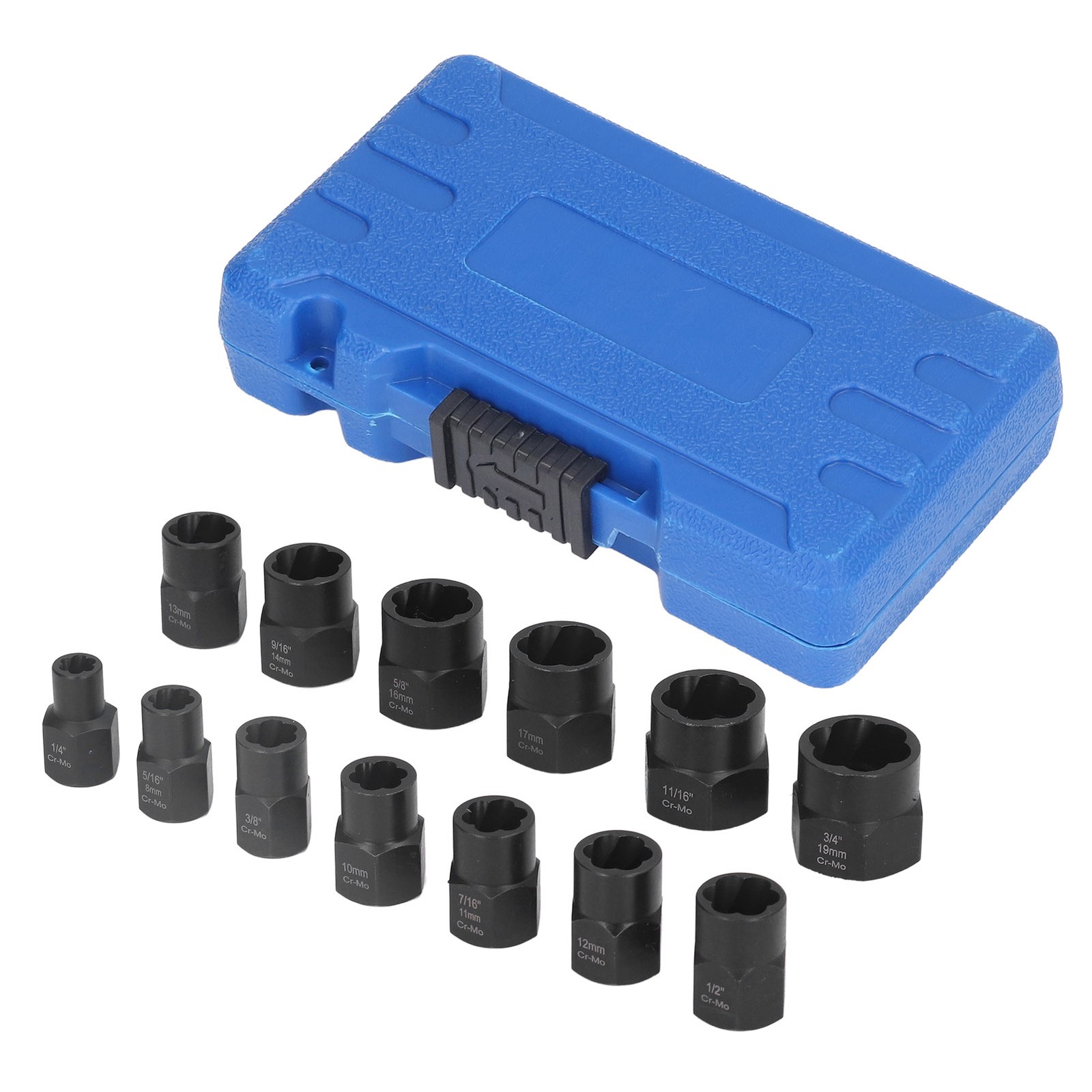 New Impact Nut Bolt Remover Set Extraction Tool Rusted Damaged Stripped
