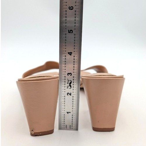 Vince Camuto Sacha Block Heel Slide Sandal Women's Leather Tan Size US8M EU38.5 - Picture 4 of 10