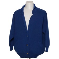 Jones Armstrong, Strickjacke, Herren, Größe: 48, Blau, Wolle, Rippenstrick #bVg