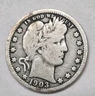 1903-O Barber Quarter very good condition