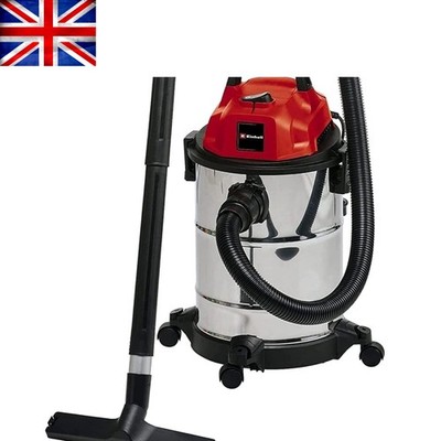 1250W Edelstahl Nass- & Trockensauger, 20L Fassungsvermögen, einfaches Manövrieren