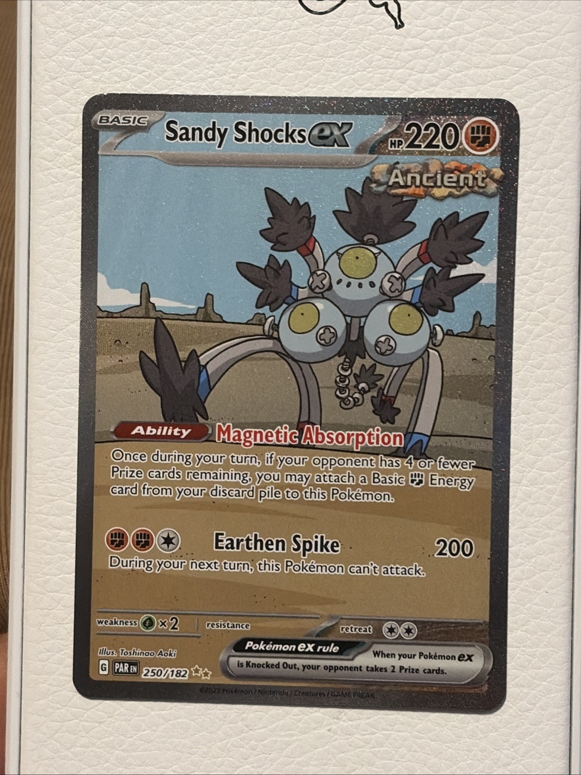 NM SIR Sandy Shocks Ex Paradox Rift 250/182 Special Illustration Rare Holo