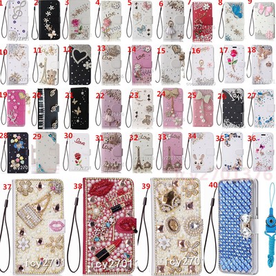 Handmade Bling Diamonds Leather Phone Case for Samsung Galaxy S25/S25+/S25 Ultra