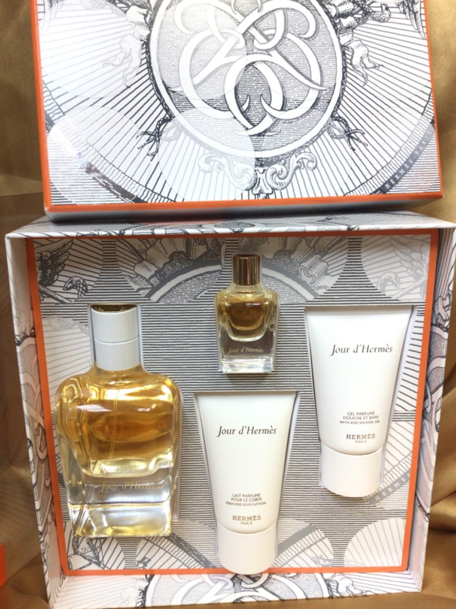 2014 Jour D'Hermes 4pcs Set 2.87oz + 0.25oz Eau de Parfum + B