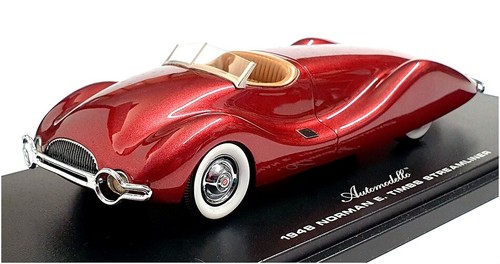 Modèle de voiture 1/43 échelle 43T190 - 1948 Norman E Timbs Streamliner - Met rouge profond - Photo 1/5