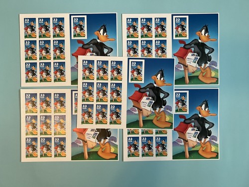 Sc #3306 | 5 Sheets x 10 = 50 Stamps | Looney Tunes DAFFY DUCK 33¢ FV$16.50 - Picture 2 of 4