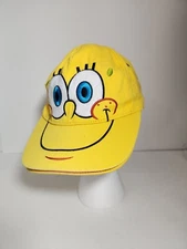 Spongebob Nickelodeon Yellow Baseball Cap/Hat Flip Top Peak One Size Fits 2015