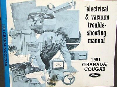 1981 Ford Mercury Dealer Electrical & Vacuum Diagram Manual Granada
