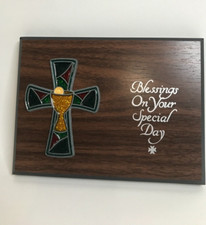 "Blessings On Your Special Day" 1st communion plaque