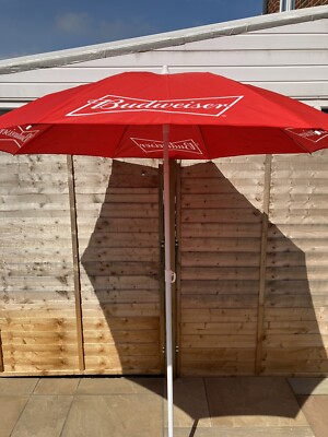 Budweiser Sonnenschirm (Bier-/Kneipen-/Gartenschirm) - BRANDNEU