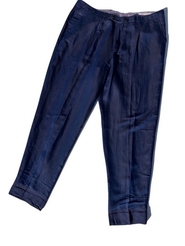Ann Demeulemeester, Pantalone estivo vintage uomo ANN DEMEULEMEESTER taglia XL usato 40x33” iridescente