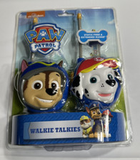 Nickelodeon Paw Patrol Chase & Marshall 2-Way Radios Walkie Talkie Blue NEW