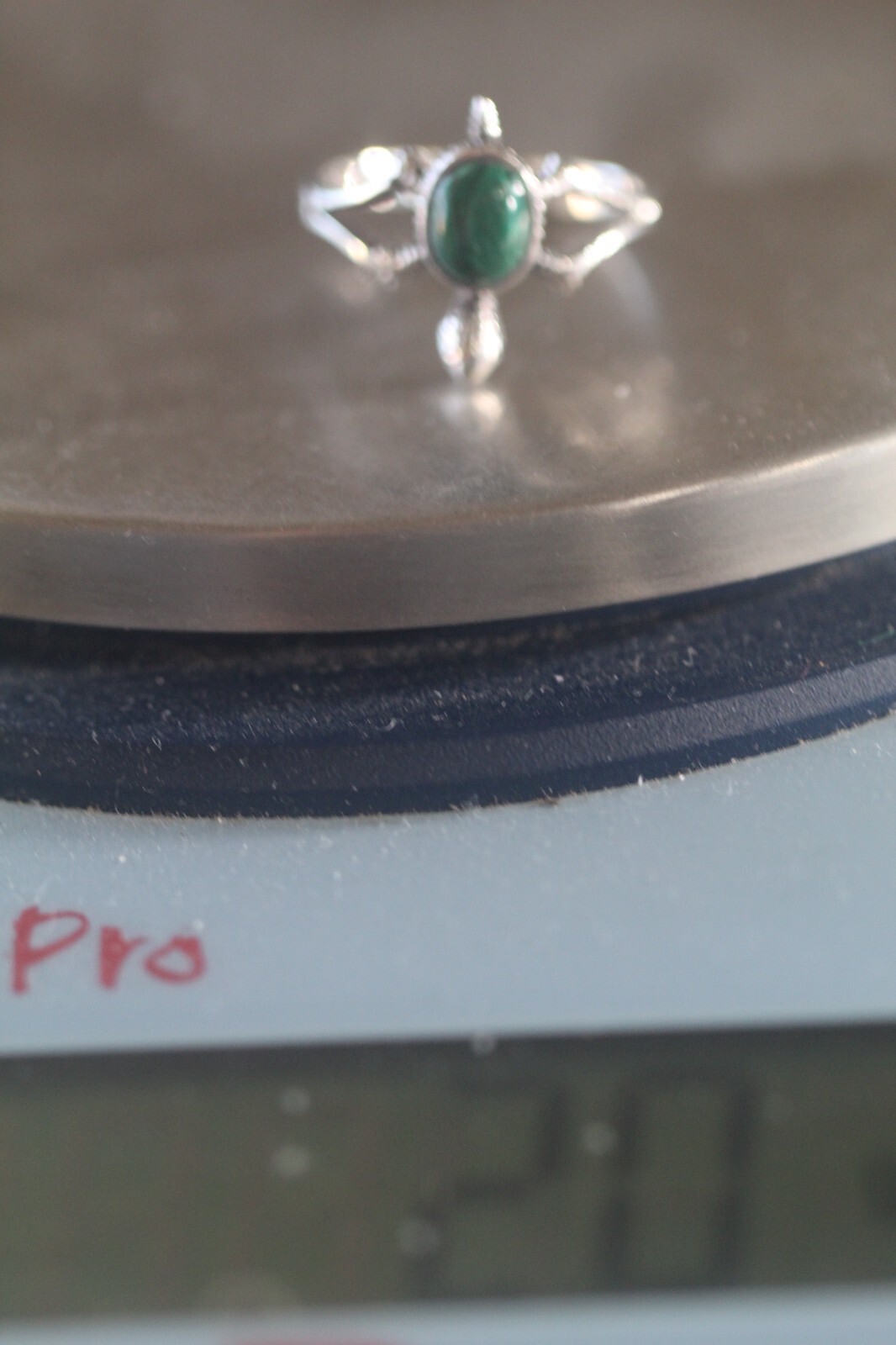 Vintage Southwest Solid Sterling Silver Malachite… - image 7