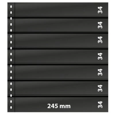 Lindner Placas Omnia Negro 7 Tiras 07P (Pack de 10) Nuevo