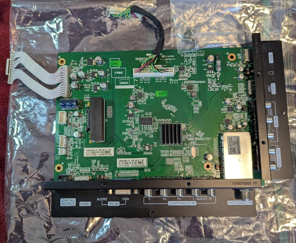 Insignia 24"  LCD TV NS-24E730A12 Main Board 6MS00801A0 Working Pull w/ Screws - Image 2 of 4