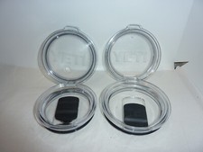 LOT OF 4 Yeti ORIGINAL Replacement Lid Rambler Tumbler Clear