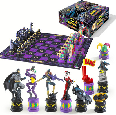 The Noble Collection The Batman Chess Set The Dark Knight vs The Joker