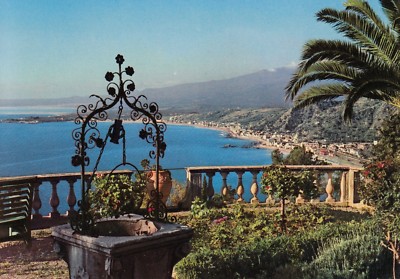 Alte Postkarte - Taormina - Panorama da Villa Marzotto