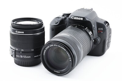 Canon EOS Rebel T4i (Kiss X6i相当) レンズキット Canon EOS kiss X6i /EOS Rebel T4i w/Double Lens Kit Camera [Near