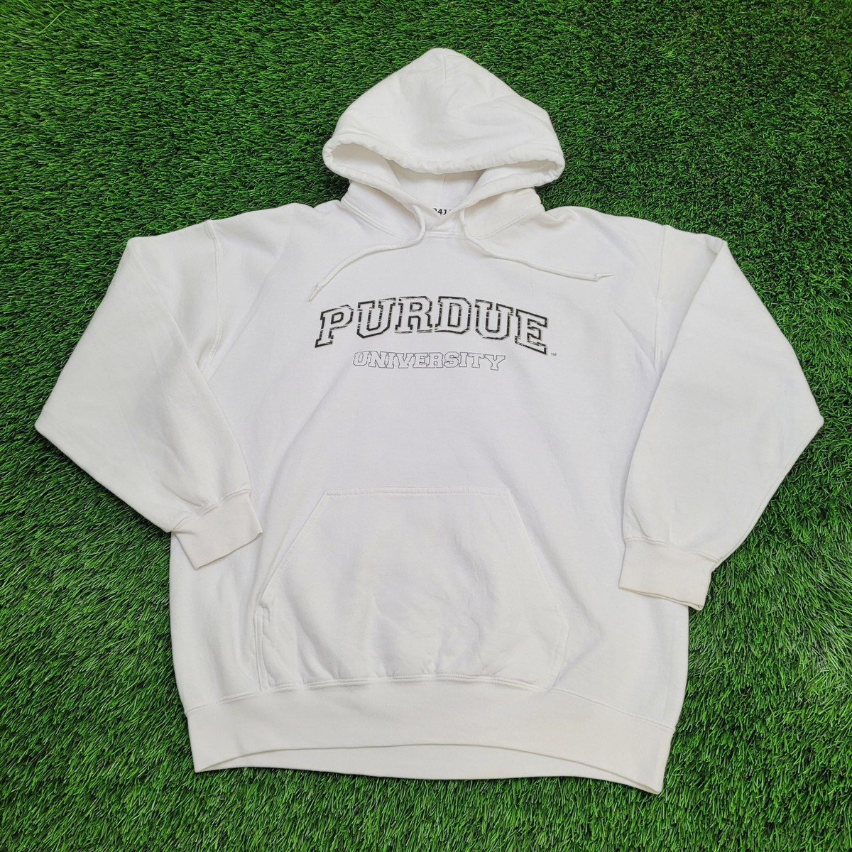 Vintage 90s JanSport Black Purdue Boilermakers Athletic Department Hoodie Large