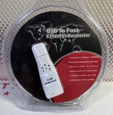 USB TO FAST ETHERNET CONVERTER VE091