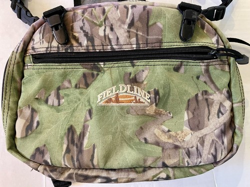 FIELDLINE Fly Fishing Chest Rig Tackle Bag Pack Gear Sack Nylon/Mesh Camo - Picture 3 of 8