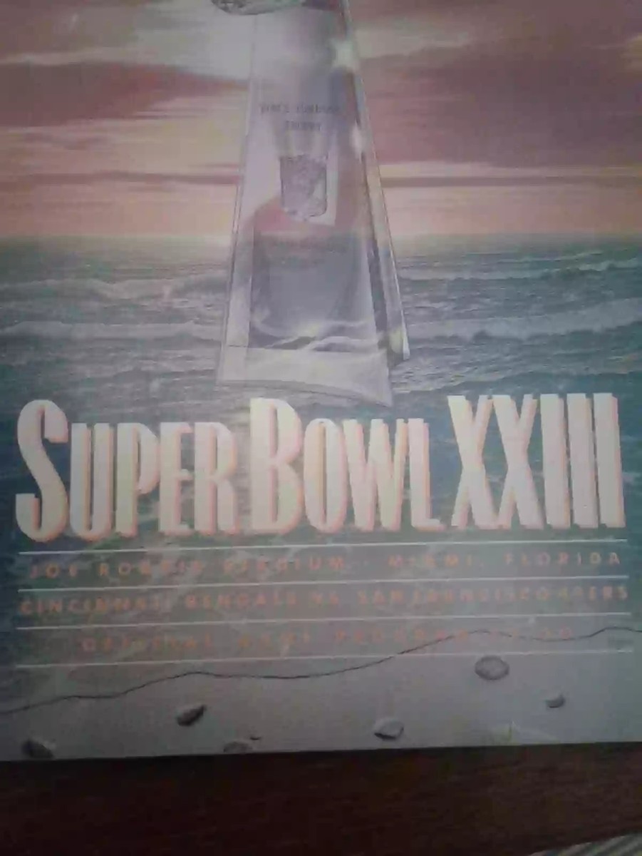 SUPERBOWL XXIII, 23. OFFICIAL GAME PROGRAM | eBay