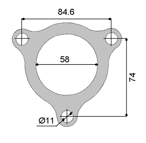 Permaseal TUR044 Turbo Outlet Gasket for Mitsubishi 4G63 Check App Below - Picture 6 of 6
