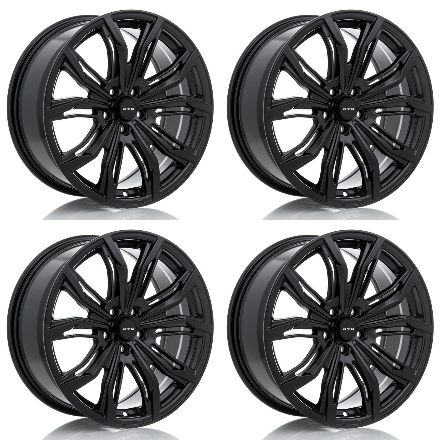 Set of 4 Black 17in Wheel Rims for 1996-2025 Toyota RAV4, RTX 81636 ...
