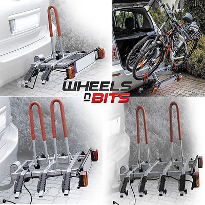 Car Boot 3 BIKE CYCLE CARRIER RACK To Fit Fiat Tipo 500 Panda 500L Bravo Brava