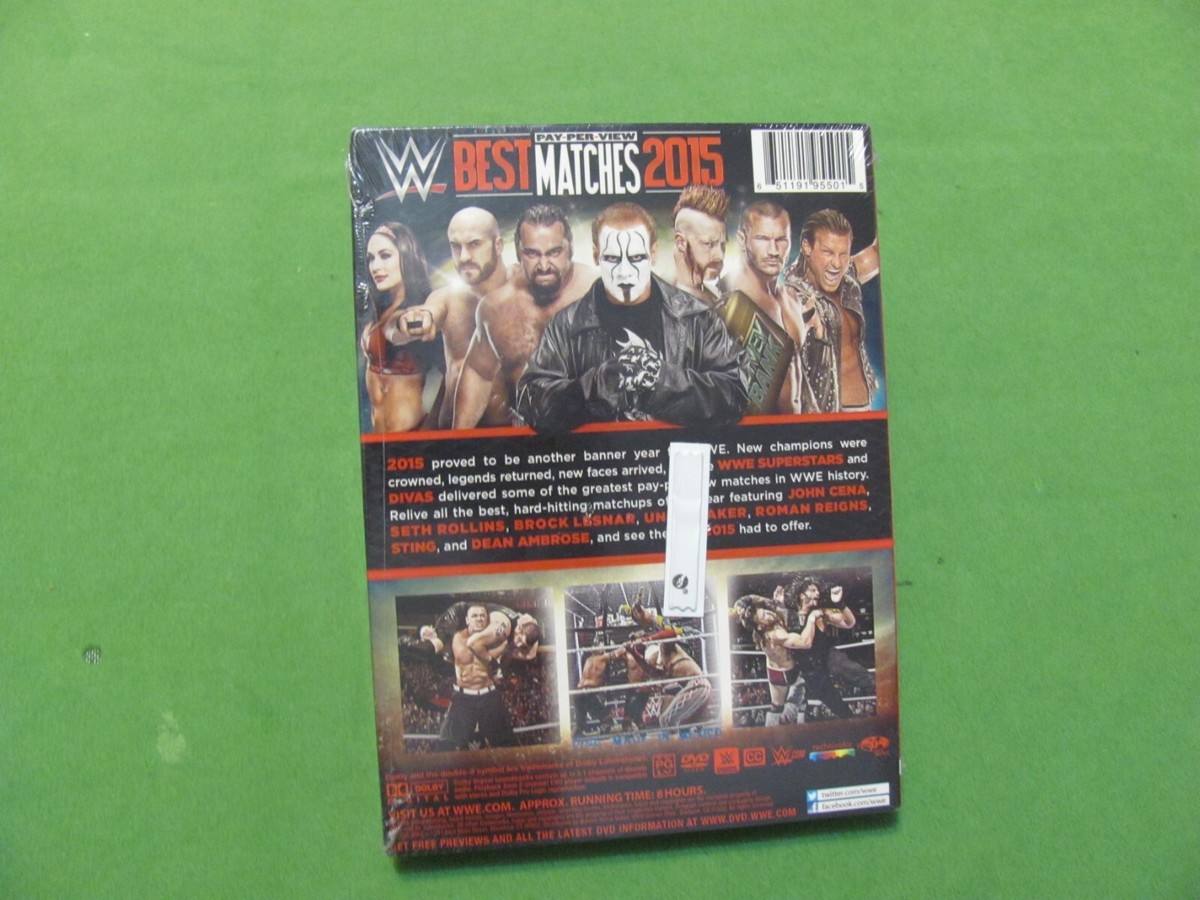 WWE: Best Pay-Per-View Matches 2015 (DVD, 2016, 3-Disc Set) for