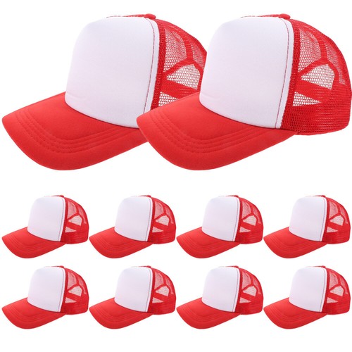 10 Pcs Casquette soldes De Baseball En Maille Vierge Homme Chapeau Transfert Chaleur