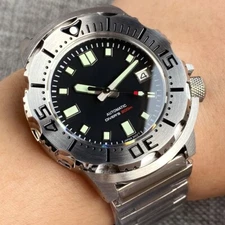 42mm Tandorio Monster Black Dial NH35A Automatic Watch Mens Watch Sapphire glass