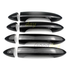 Gloss Black Side Door Handle Cover Trim Accessories For Honda Pilot 2016-2022