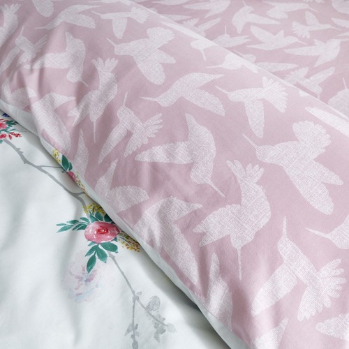 BIRDS & FLOWER DUVET COVER SET QUILT REVERSIBLE BEDDING & PILLOW CASE ALL SIZE - Picture 55 of 99