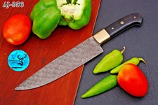 Handmade CHEF KNIFE Kitchen Knives Cutlery Forged Damascus Steel Blade 956
