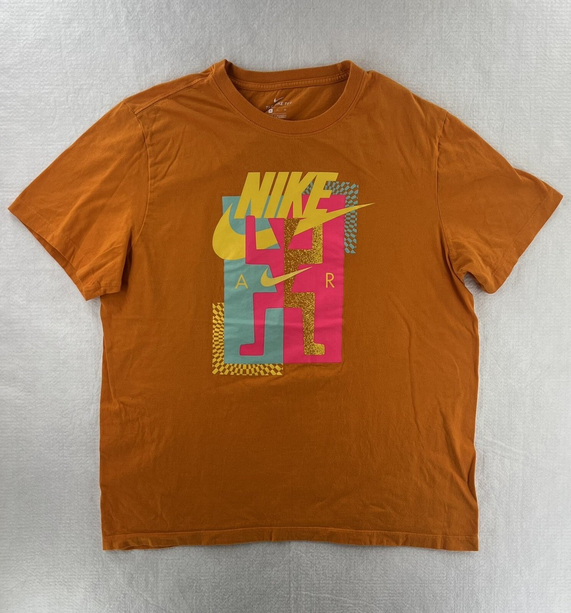 90s NIKE Tシャツ　激レア VTG 90s Nike Long Sleeve T-Shirt Adult 2XL Red Sleeve Graphic USA