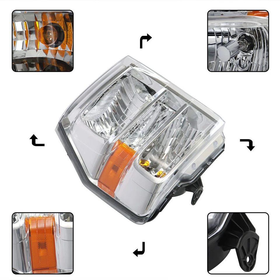 Faros faros diestros+derechos para furgoneta Ford E150 E250 E350 E450 Econoline 2008-2014 Foto 4 de 4